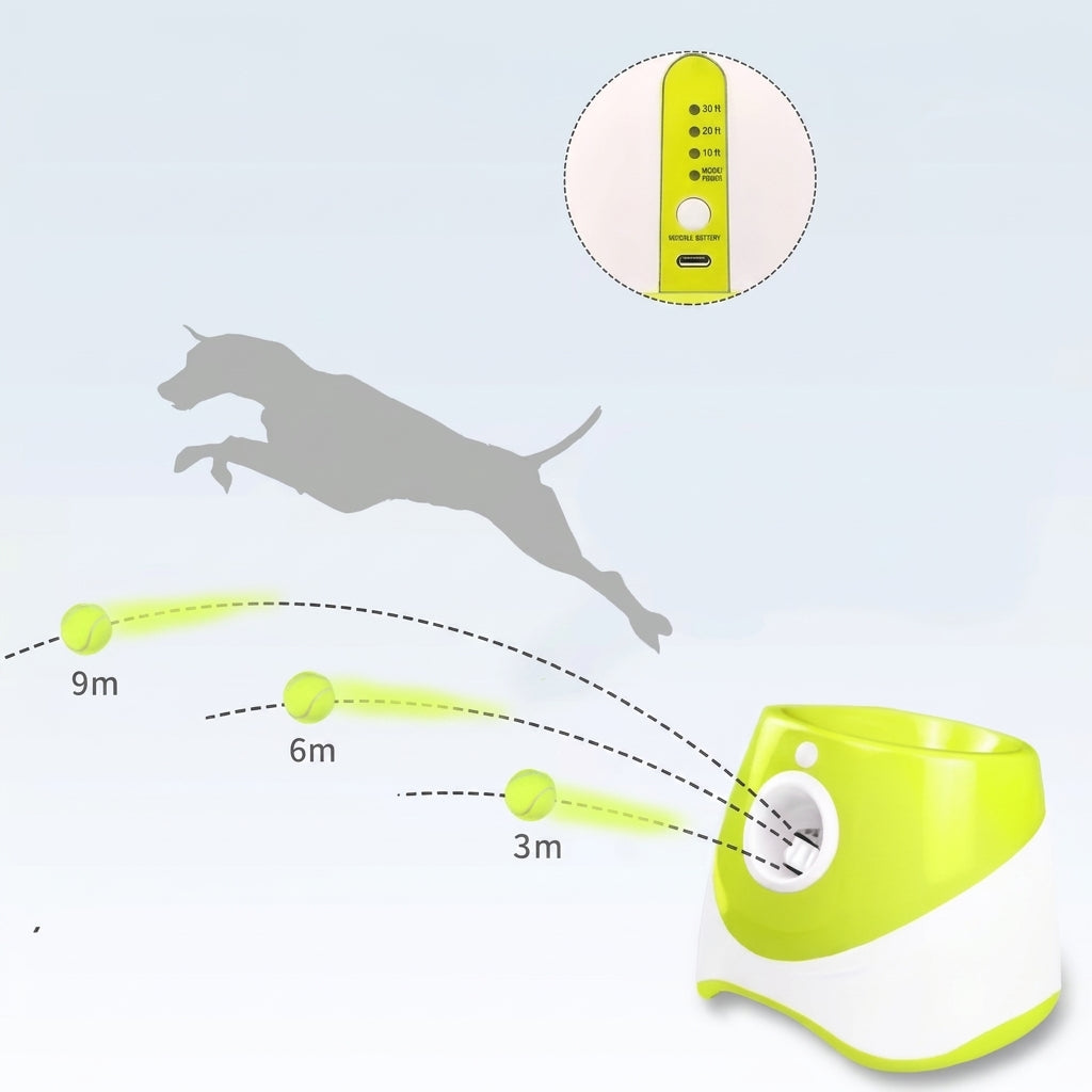 Active Launcher Automatic Dog Ball Launcher · 10/20/30 ft – Zoomaroo